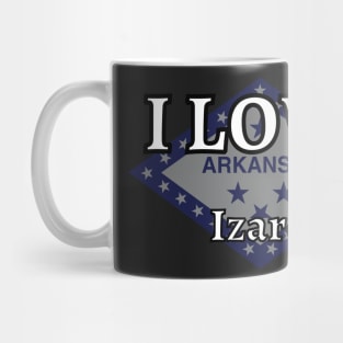 I LOVE Izard | Arkensas County Mug